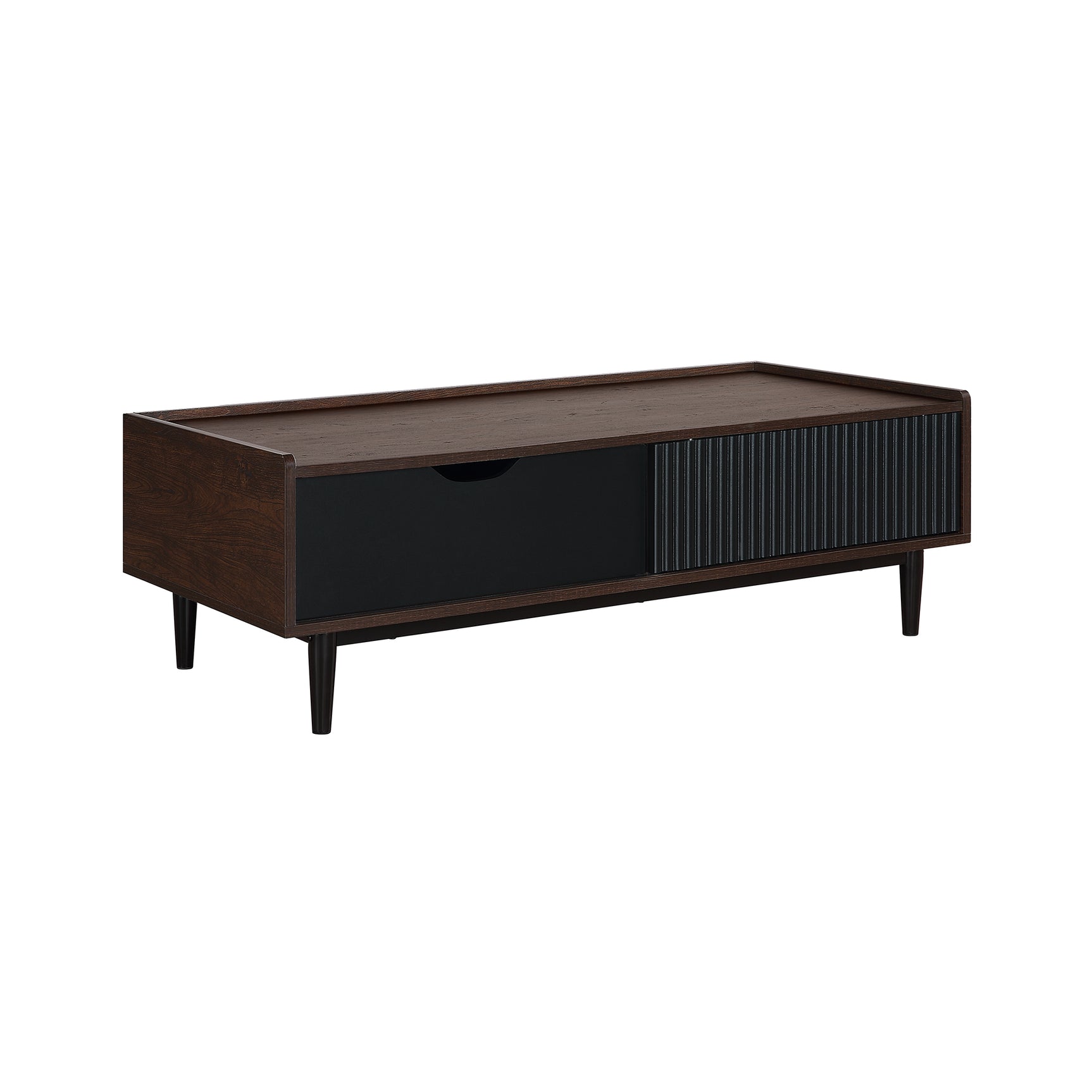 Duane Coffee Table in Dark Brown and Black - Ornate Home