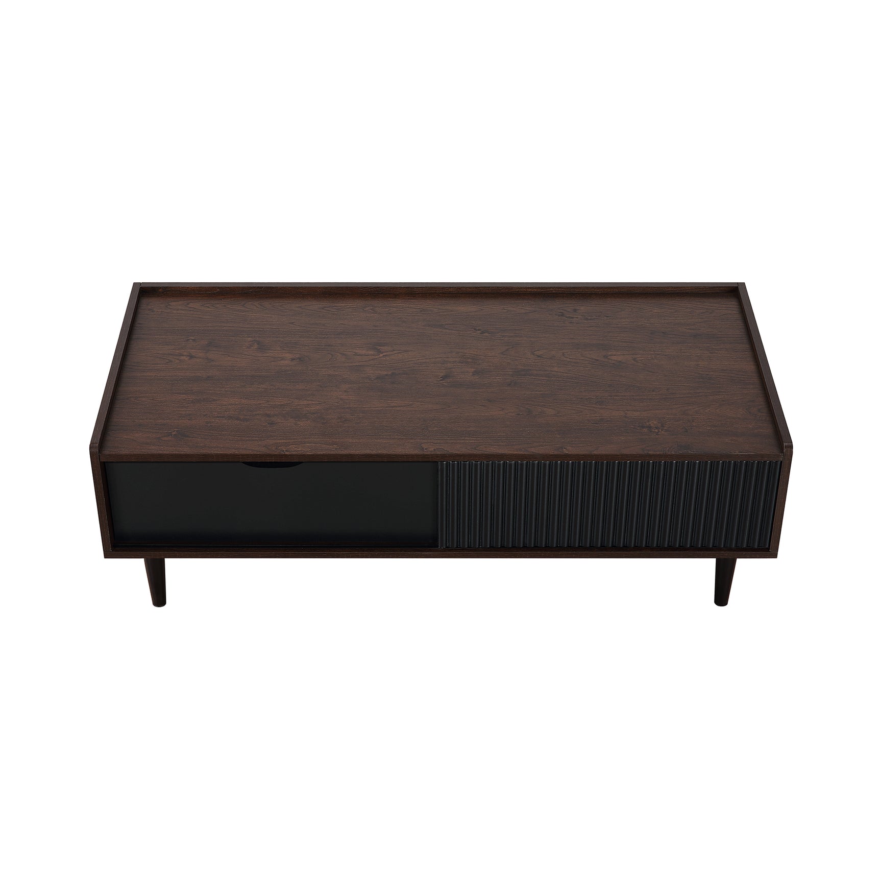 Duane Coffee Table in Dark Brown and Black - Ornate Home