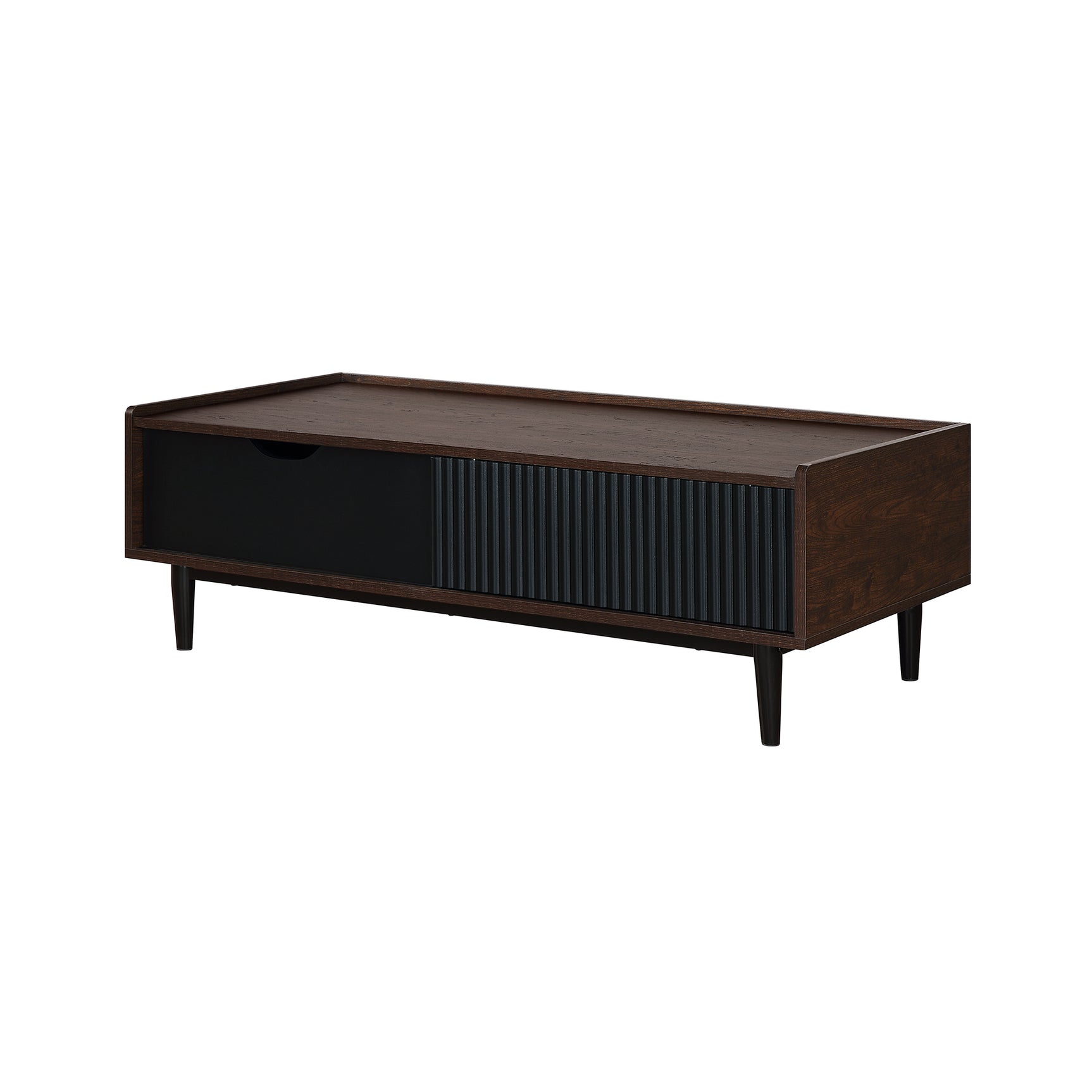 Duane Coffee Table in Dark Brown and Black - Ornate Home