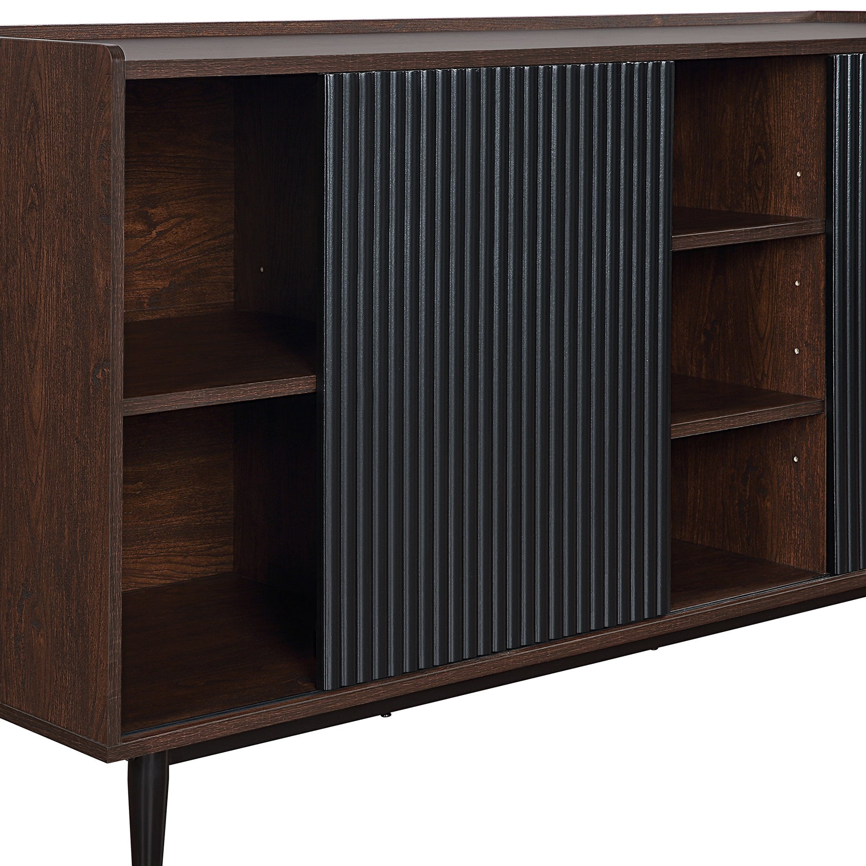 Duane Sideboard in Dark Brown and Black - Ornate Home