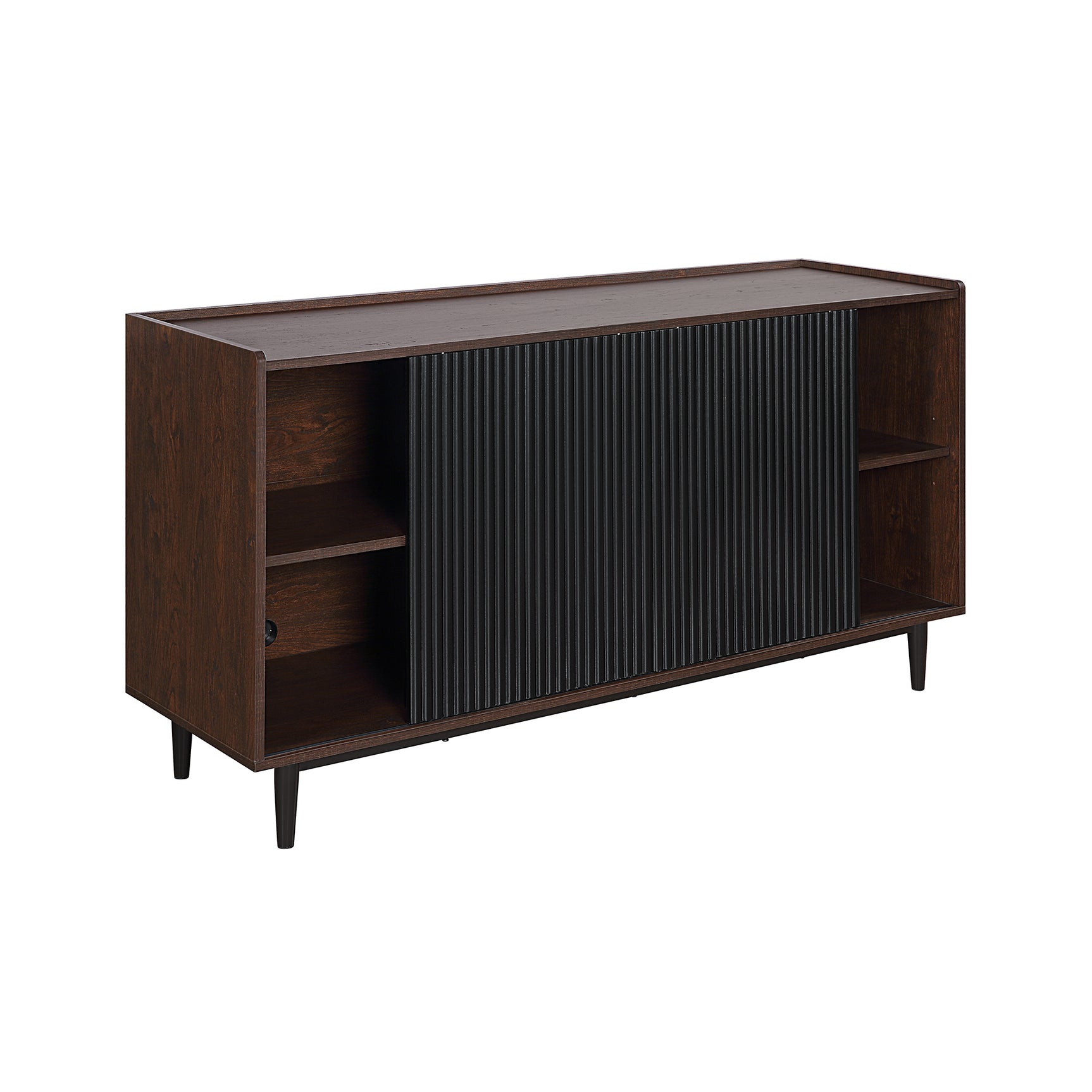 Duane Sideboard in Dark Brown and Black - Ornate Home