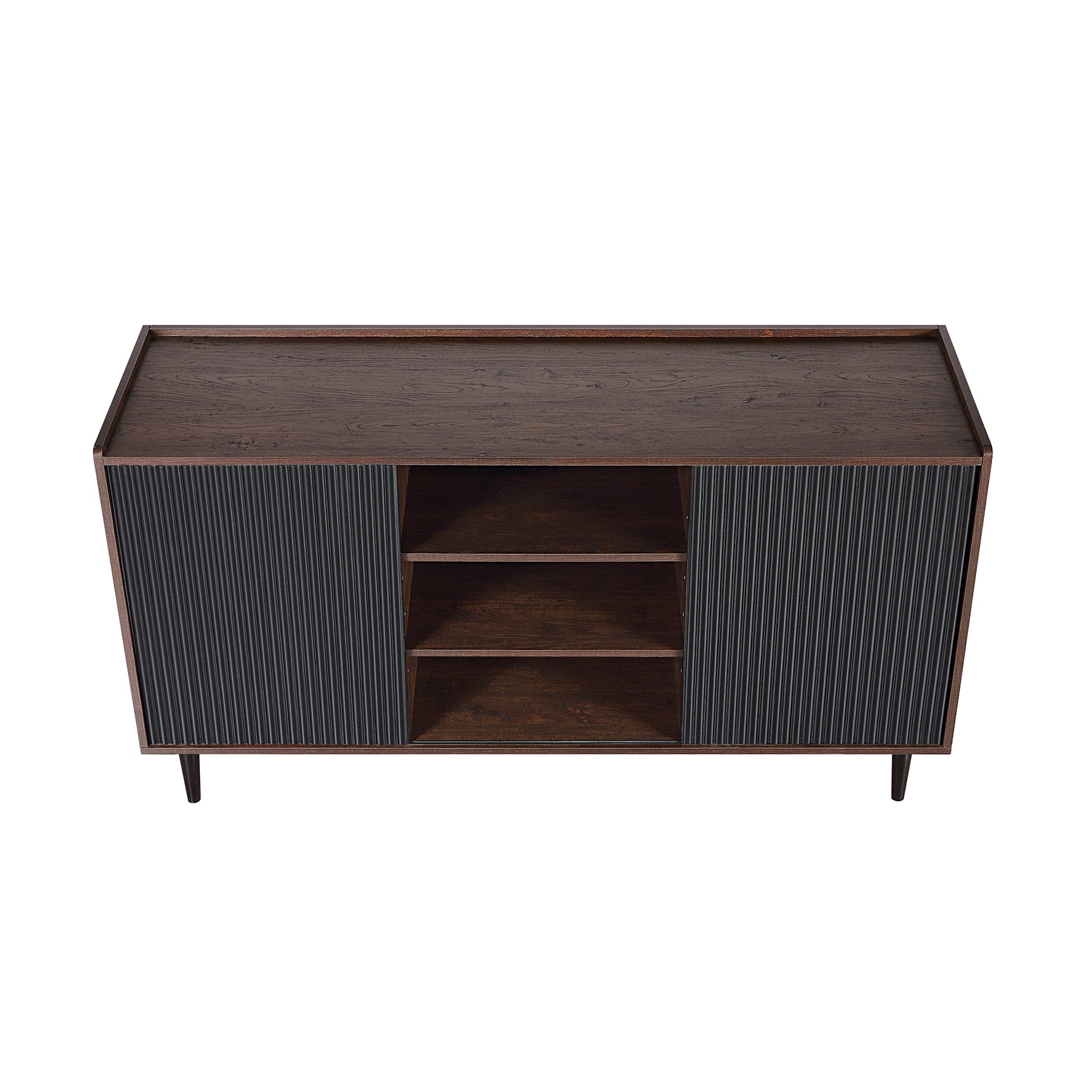 Duane Sideboard in Dark Brown and Black - Ornate Home