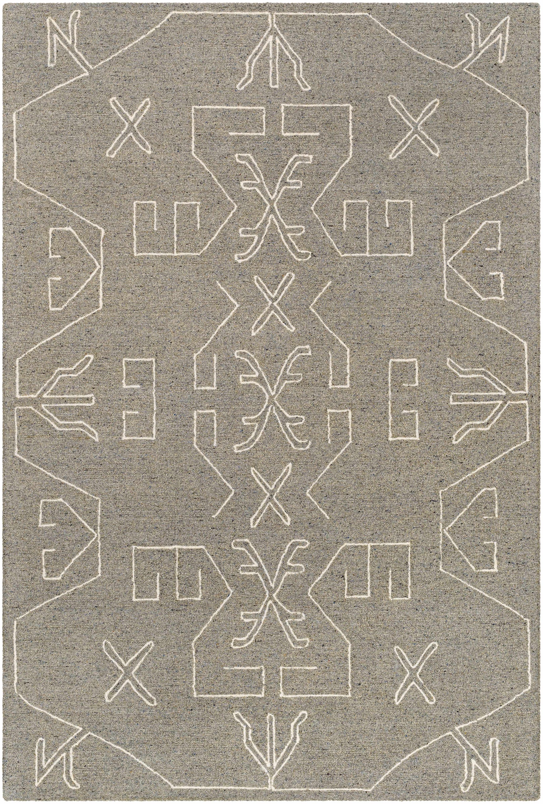 Duard Modern Wool Rug - Clearance - Ornate Home
