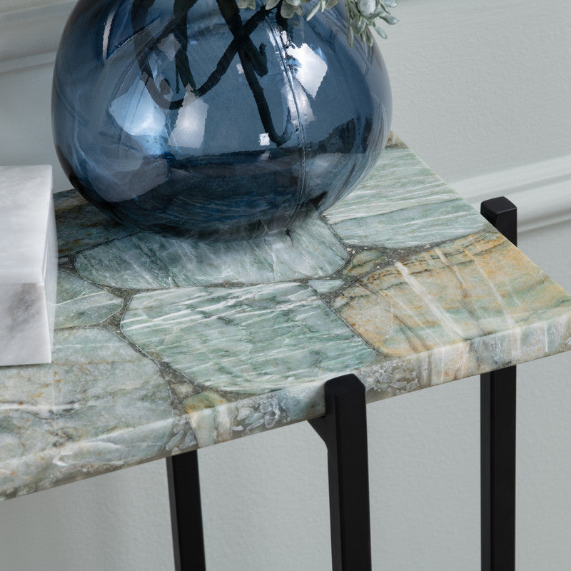 Dublin Green/Black Console Table - Ornate Home