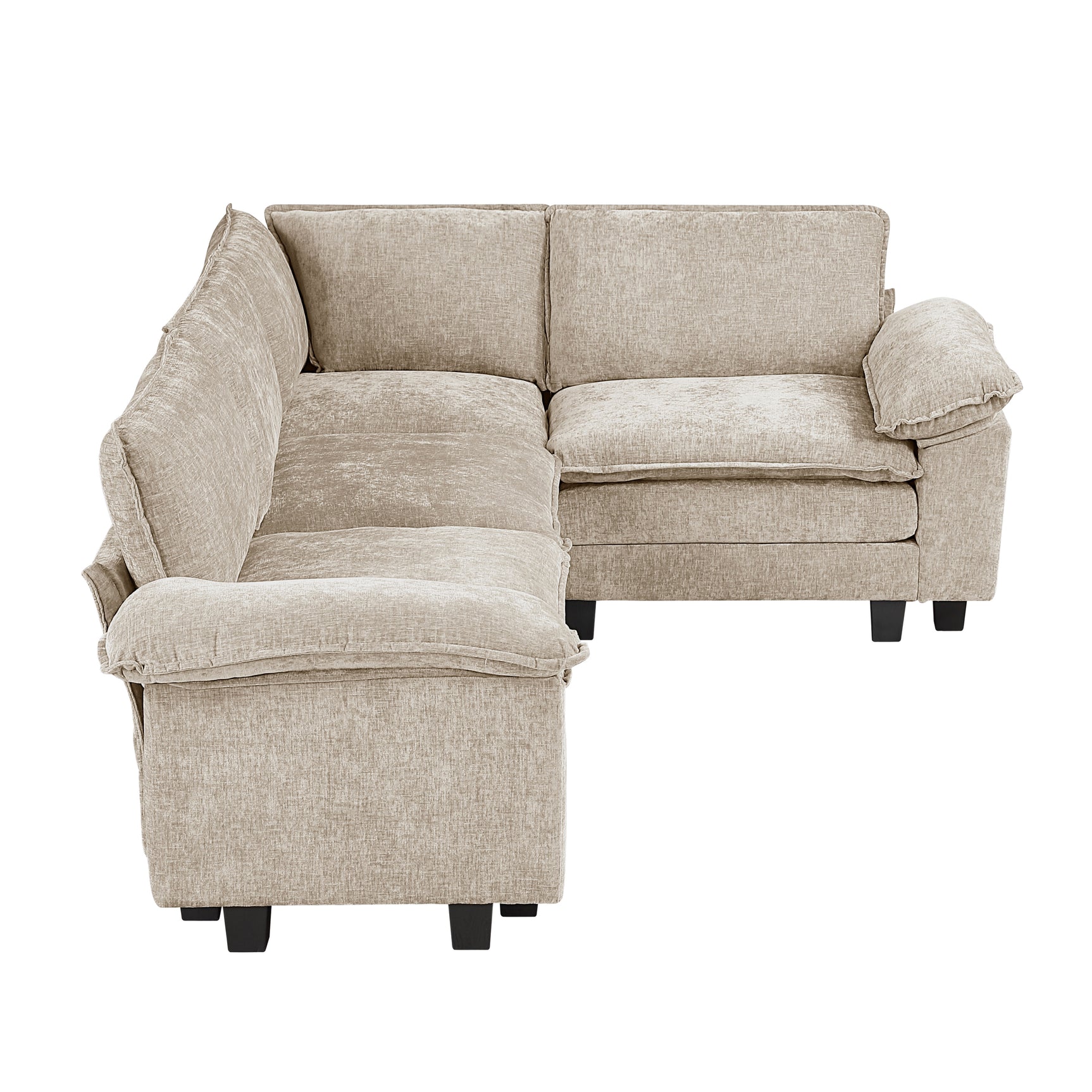 Dublin Taupe 4-Piece Modular Sectional - Ornate Home
