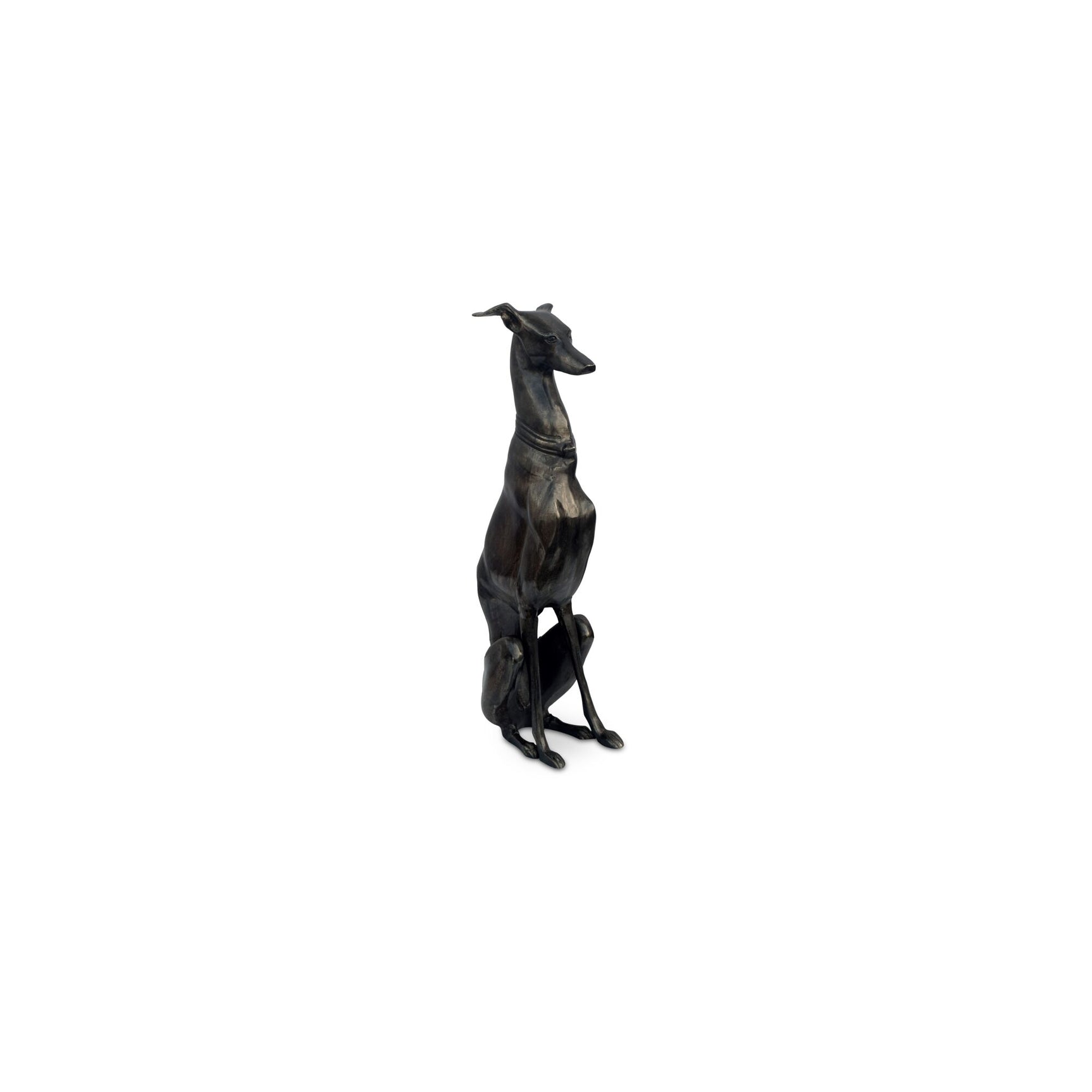 Duke Black Cast Aluminum Sculpture - Ornate Home