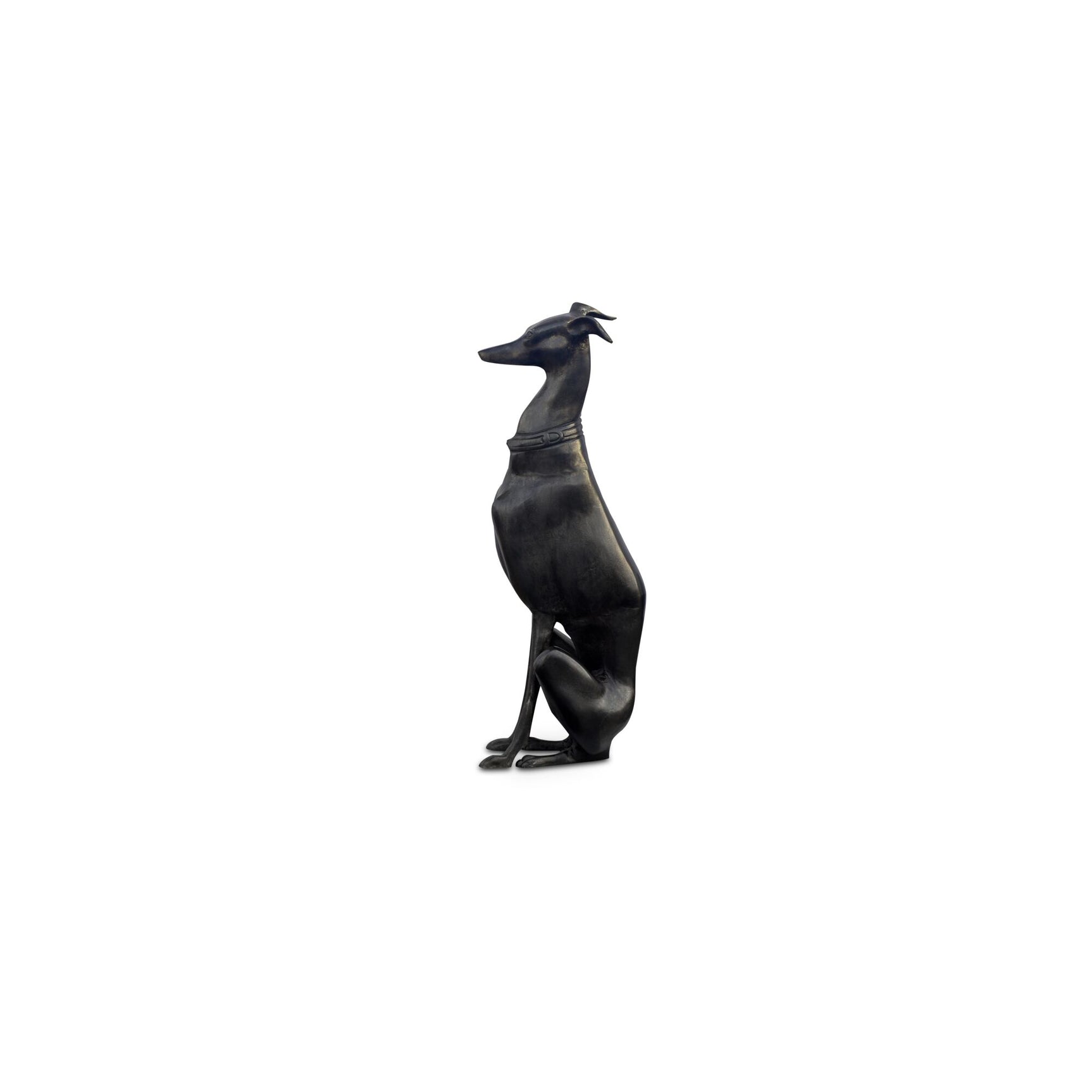 Duke Black Cast Aluminum Sculpture - Ornate Home