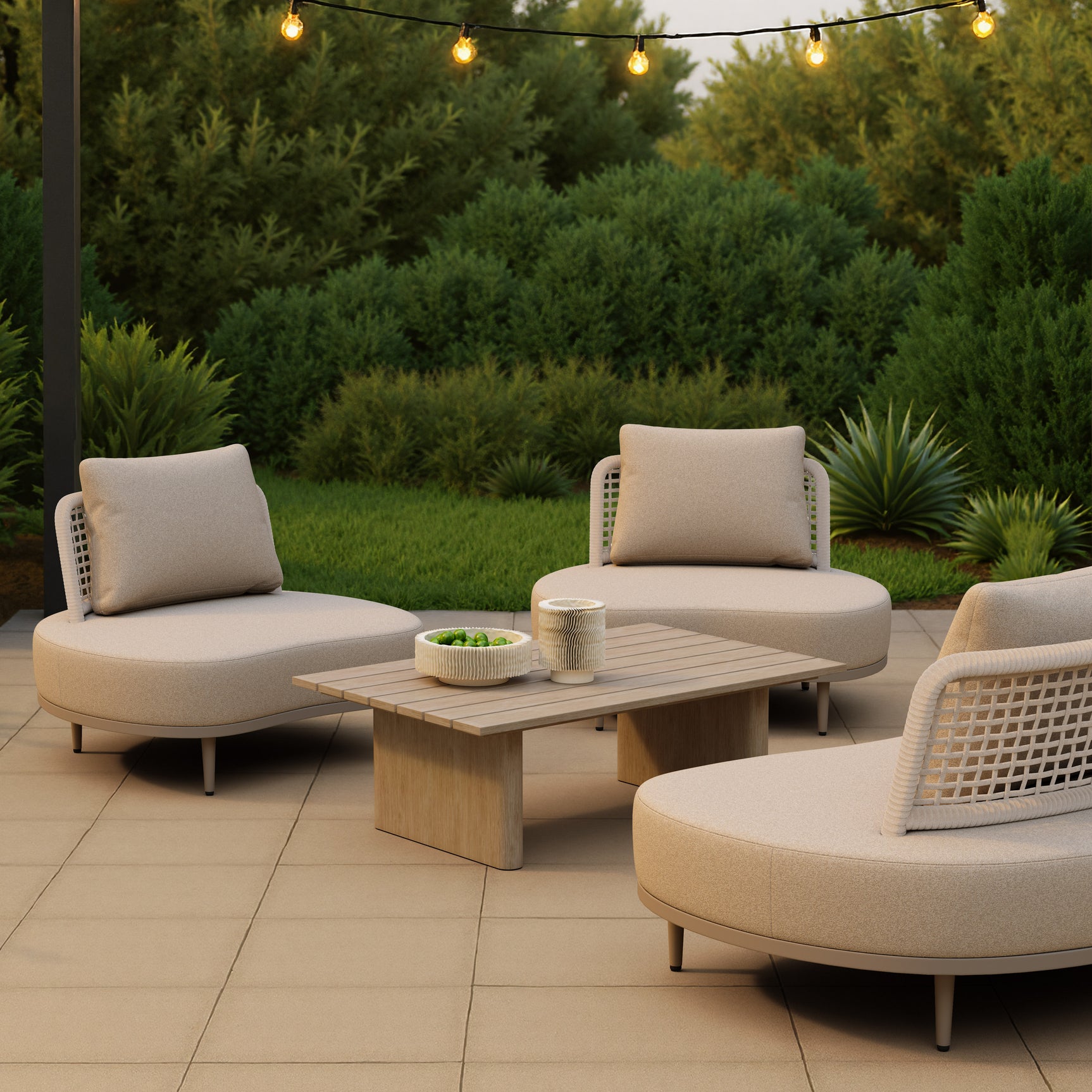 Duna Natural Coffee Table - Ornate Home