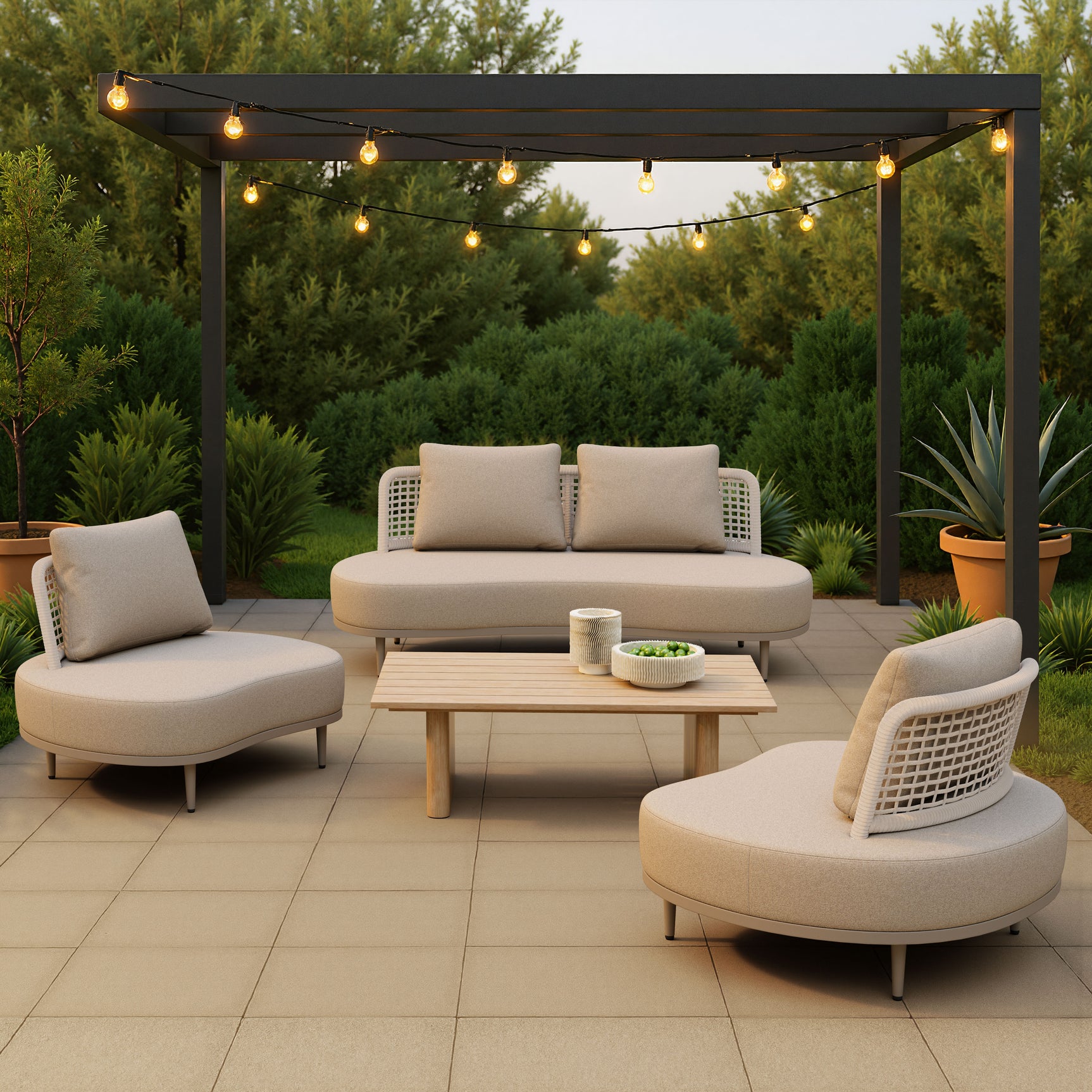 Duna Natural Coffee Table - Ornate Home