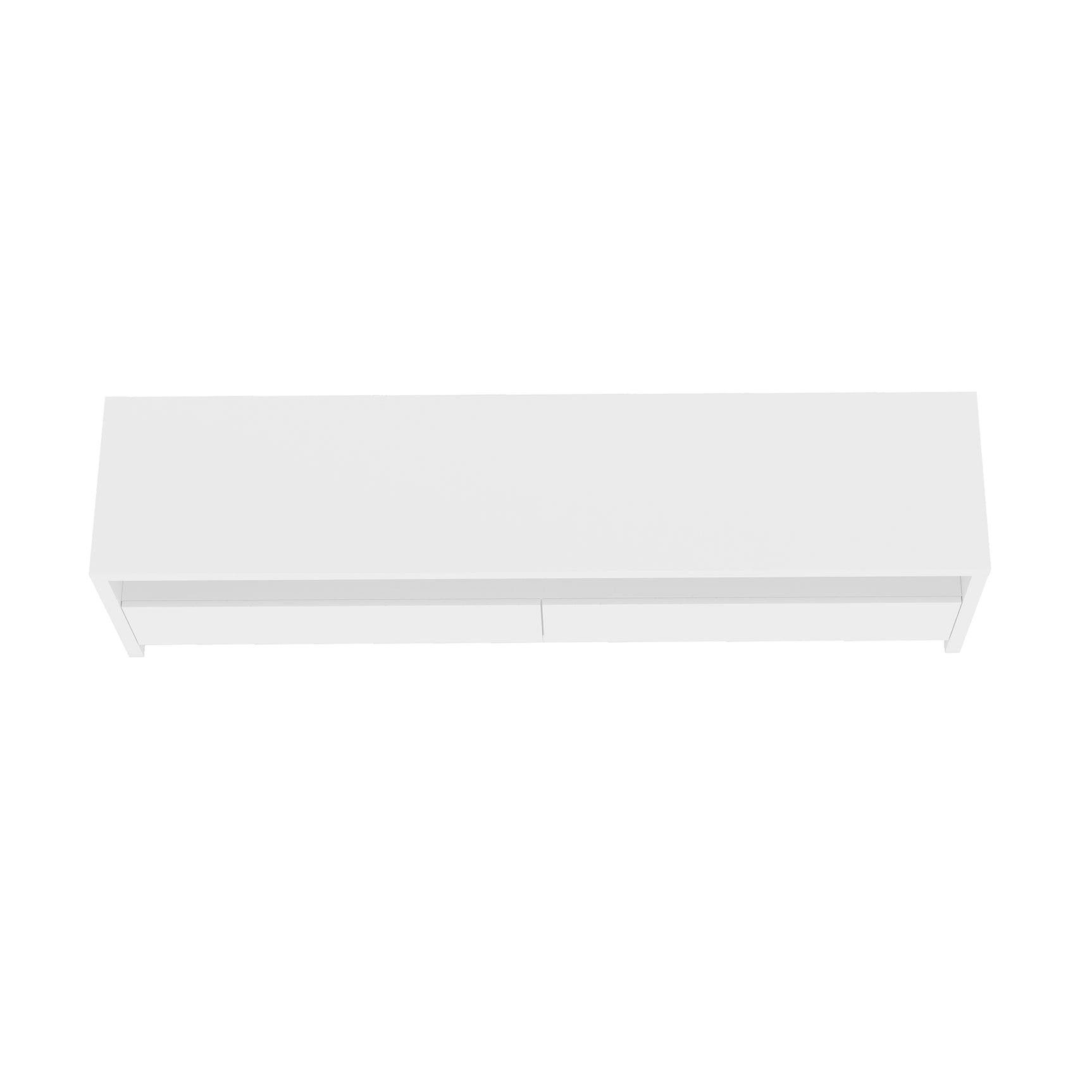Duncan 70" TV Stand in White - Ornate Home