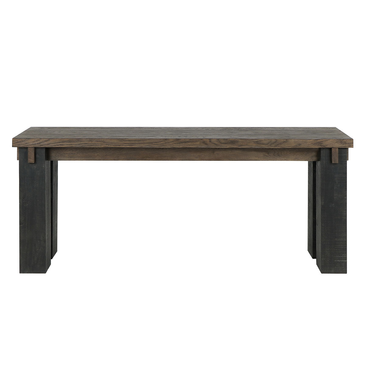 Duncan Suede Brown/Carbon Black Console Table - Ornate Home