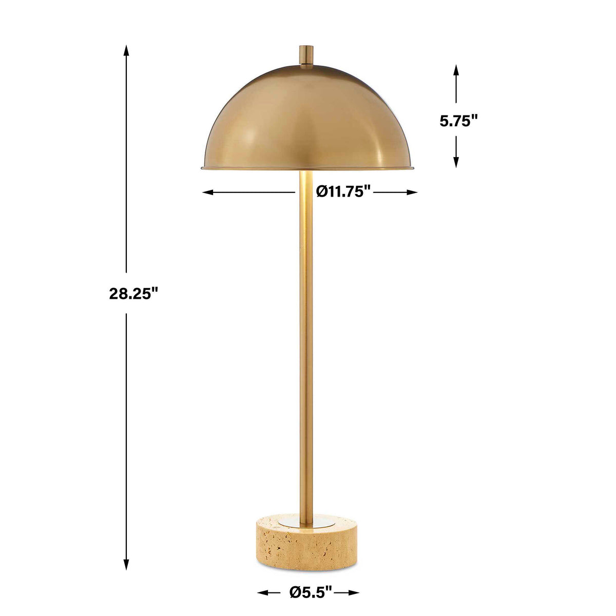 Dunham Brass Buffet Lamp - Ornate Home