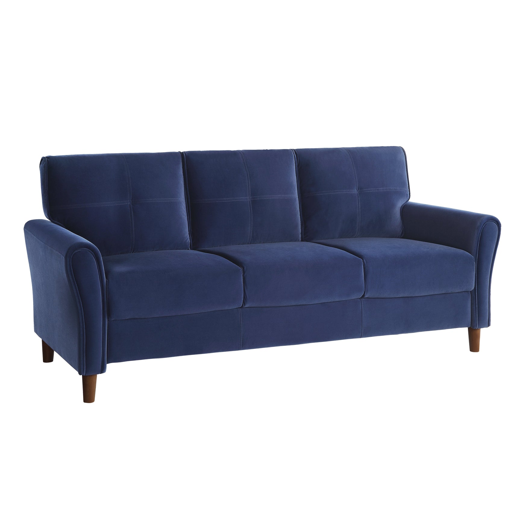 Dunleith Blue Velvet Sofa - Ornate Home