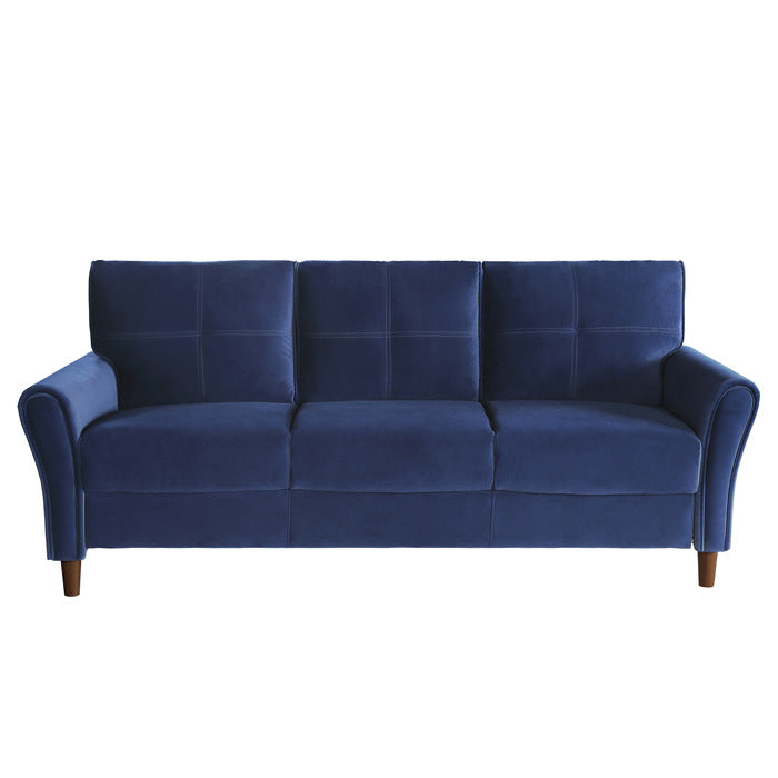 Dunleith Blue Velvet Sofa - Ornate Home