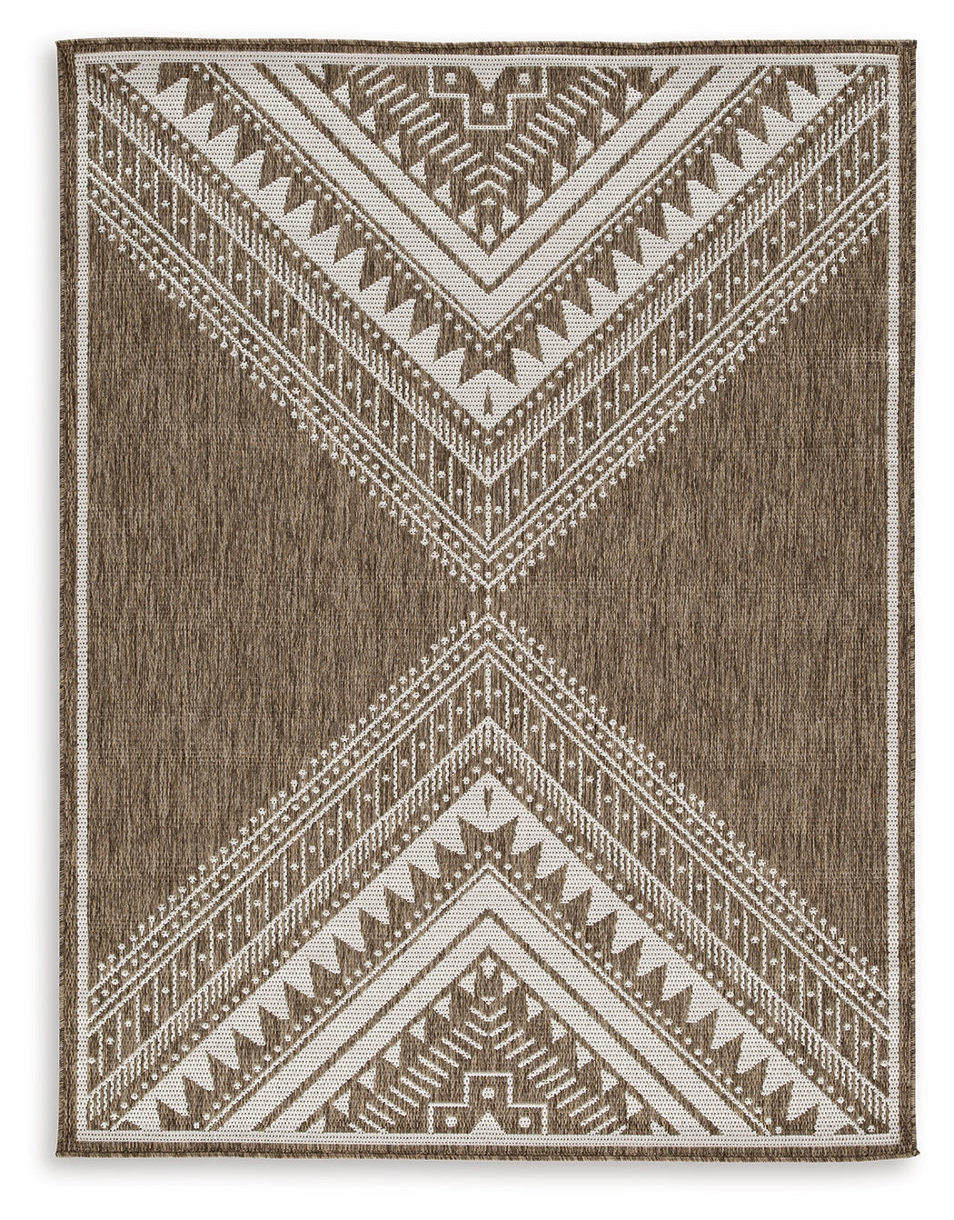 Dunsler Brown/Cream 8' x 10' Rug - Ornate Home