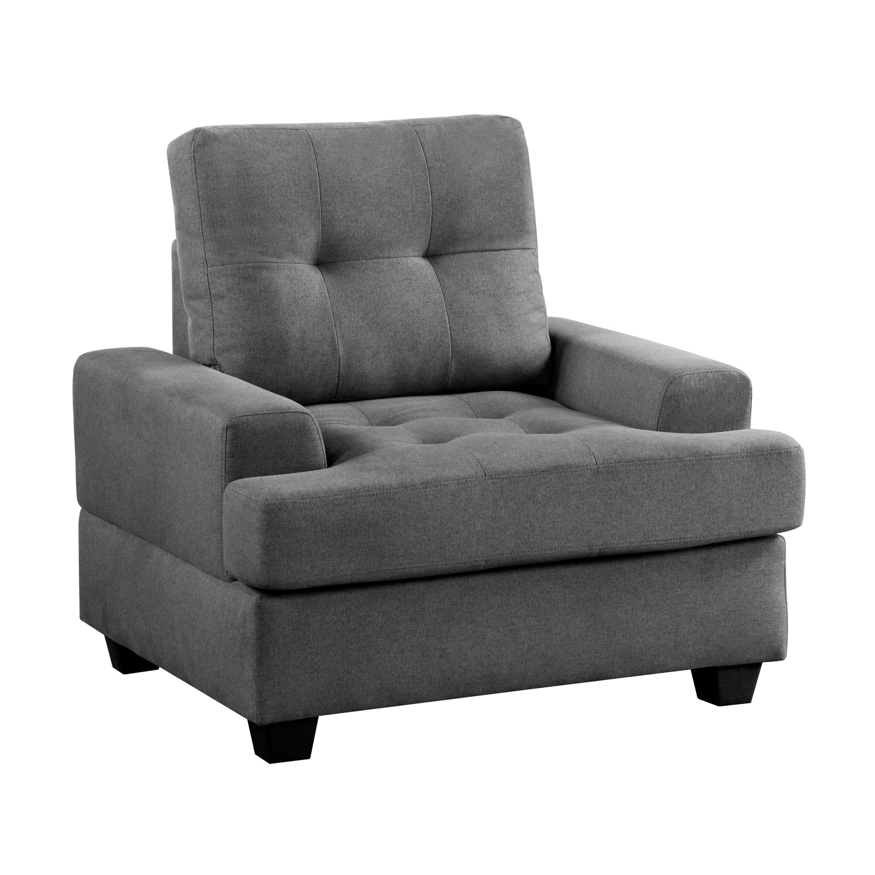 Dunstan Dark Gray Chair - Ornate Home