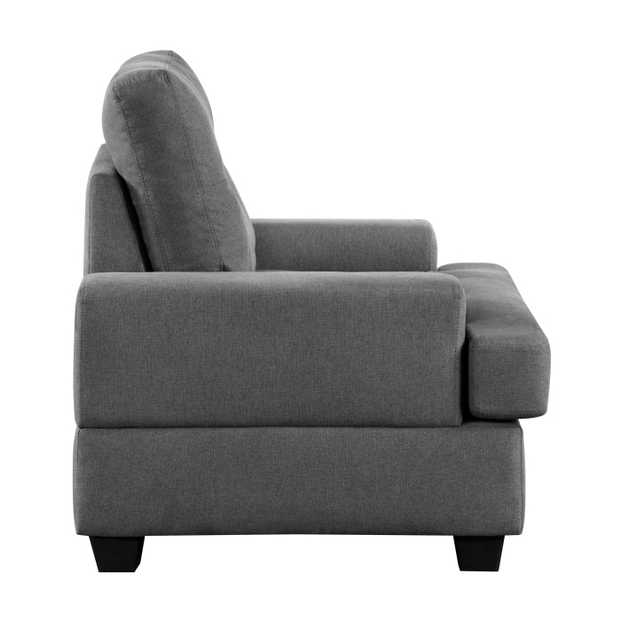 Dunstan Dark Gray Chair - Ornate Home