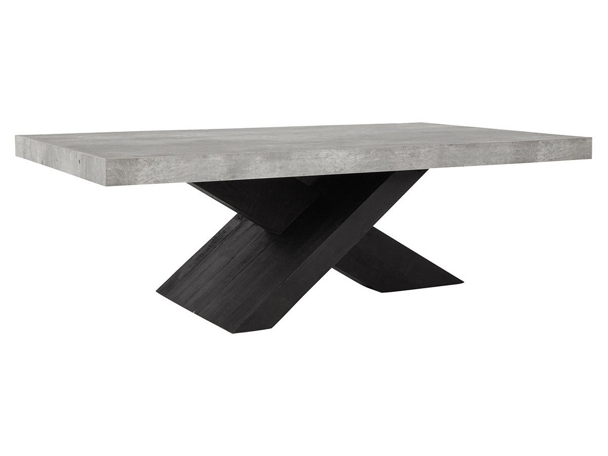 Durant Black/Antique Gray Coffee Table - Ornate Home