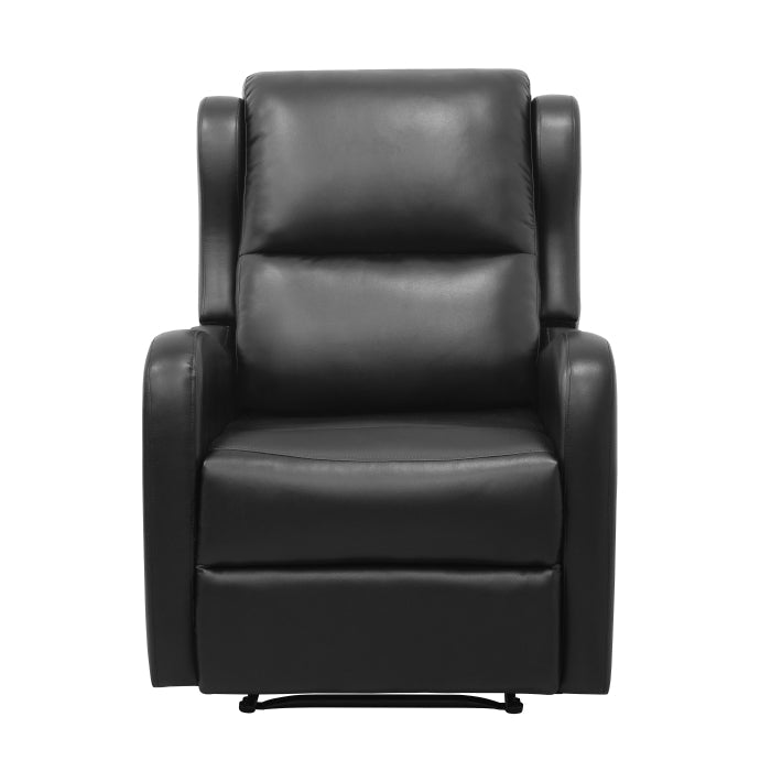 Durant Black Reclining Chair - Ornate Home