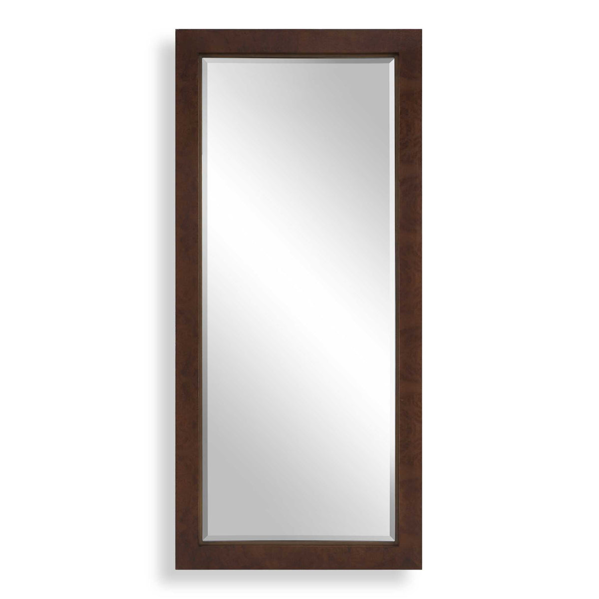 Durant Brown/Woodtone Tall Wood Mirror - Ornate Home