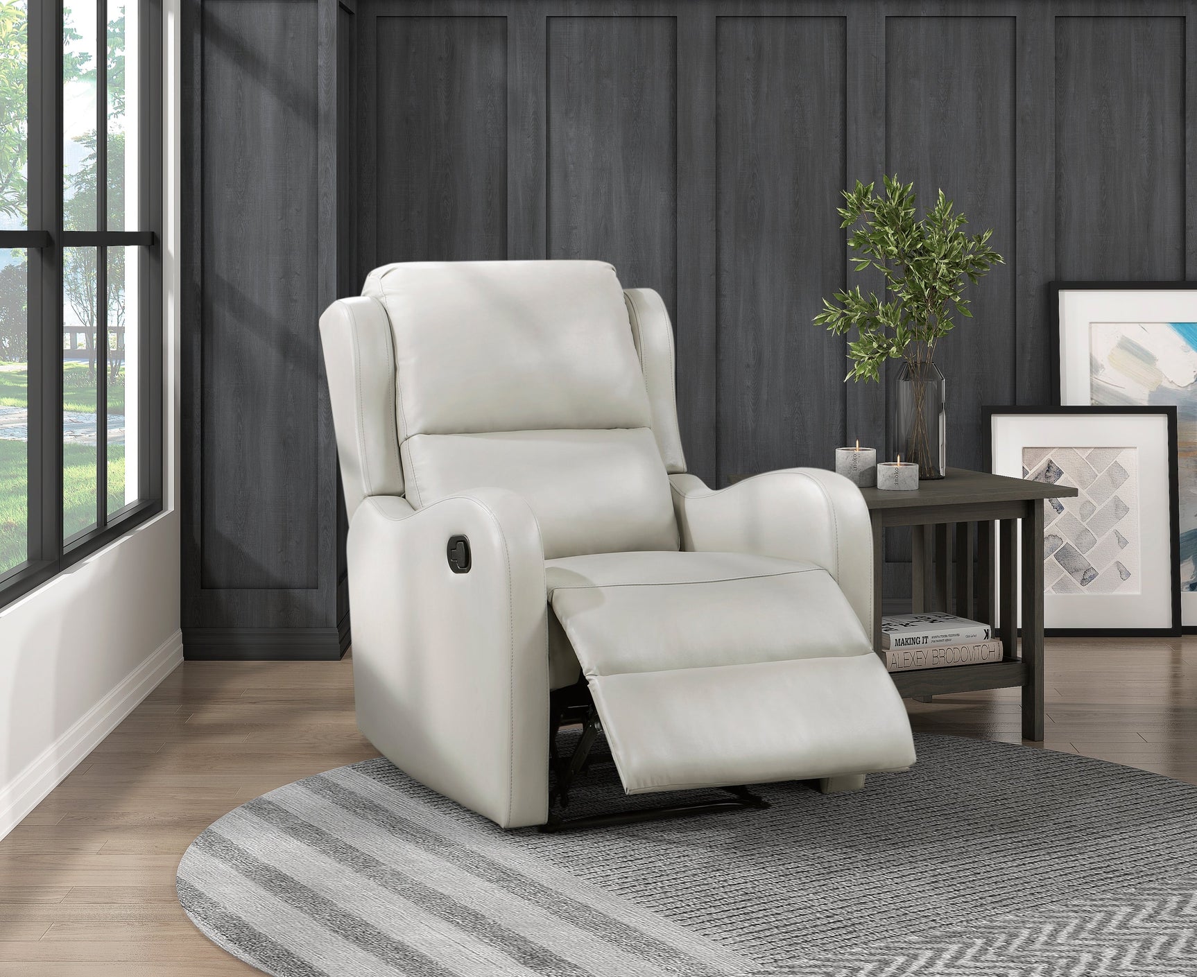 Durant Taupe Reclining Chair - Ornate Home