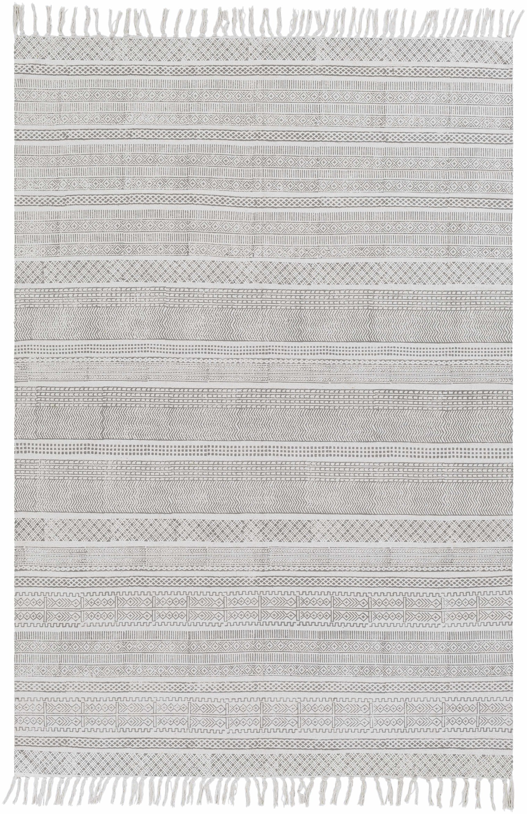 Durbin Off-White Cotton Flatweave Carpet - Clearance - Ornate Home