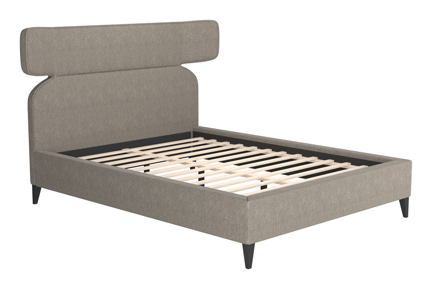 Dusa Olive Brown Queen Bed