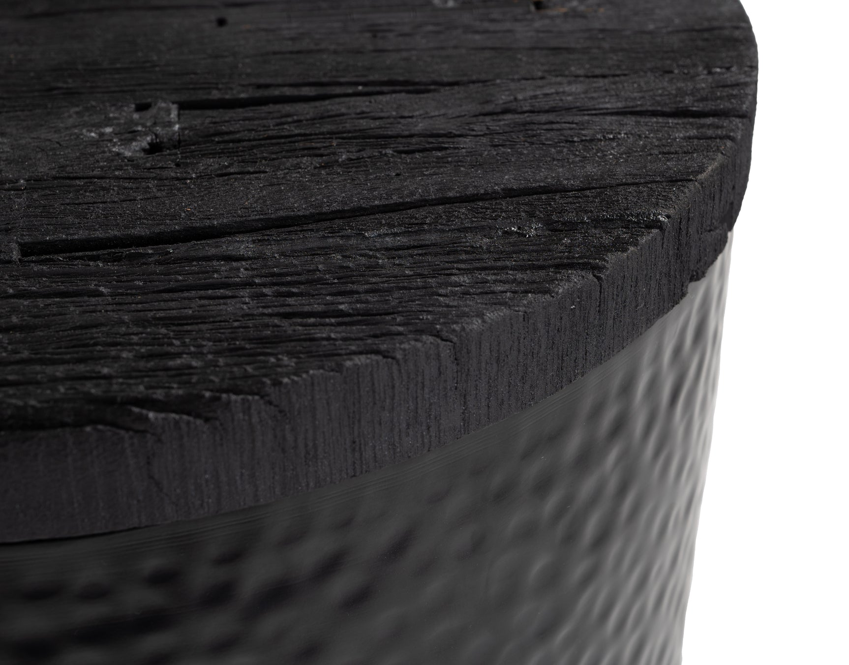 Duskan Black Storage Side Table - Ornate Home