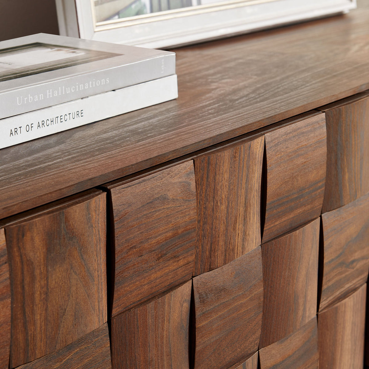 Duskin Walnut Wall Mounted Accent Cabinet