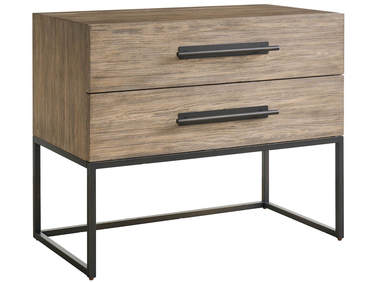 Dwell Boulder Metal Base Nightstand - Ornate Home