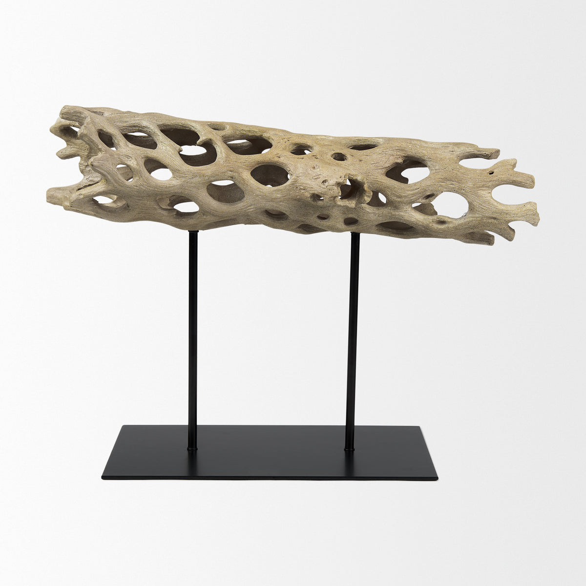Dwell Brown Large Cholla Wood Resin Decorative Object