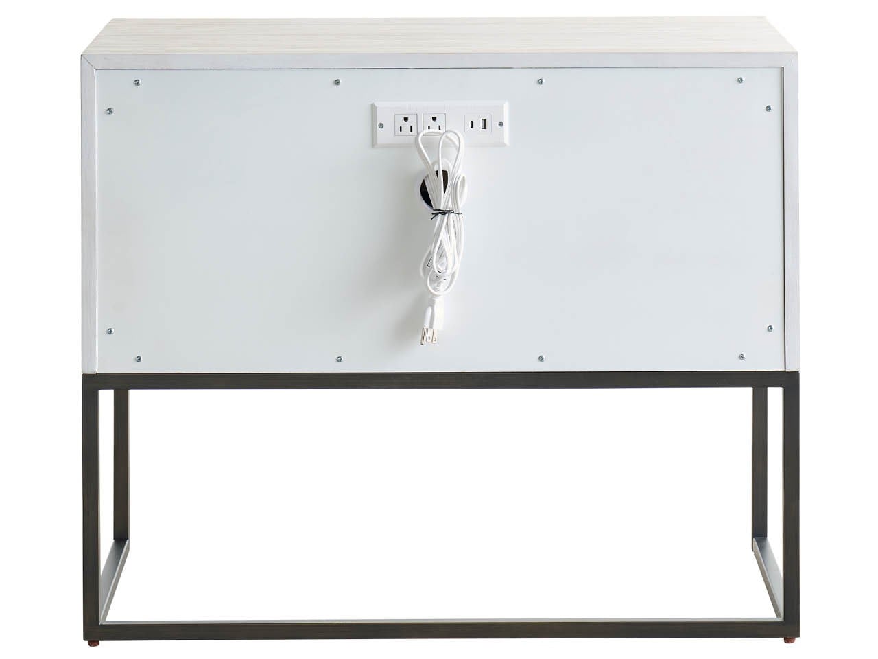 Dwell River Rock Metal Base Nightstand - Ornate Home