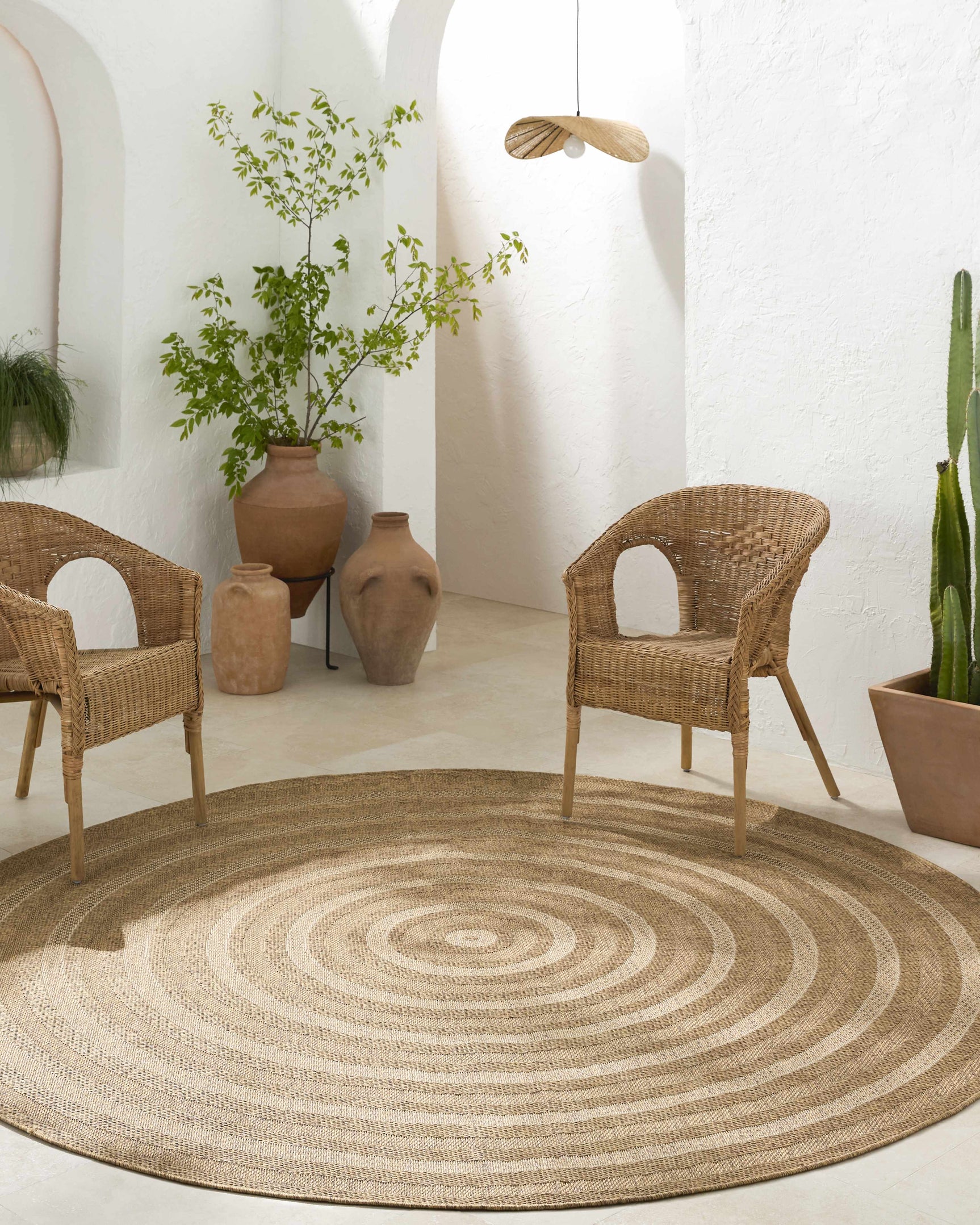 Dyami Flatweave Faux Jute Outdoor Rug - Ornate Home