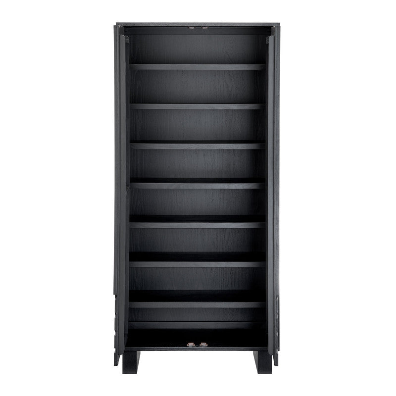 Dylan Black Shoe Cabinet - Ornate Home