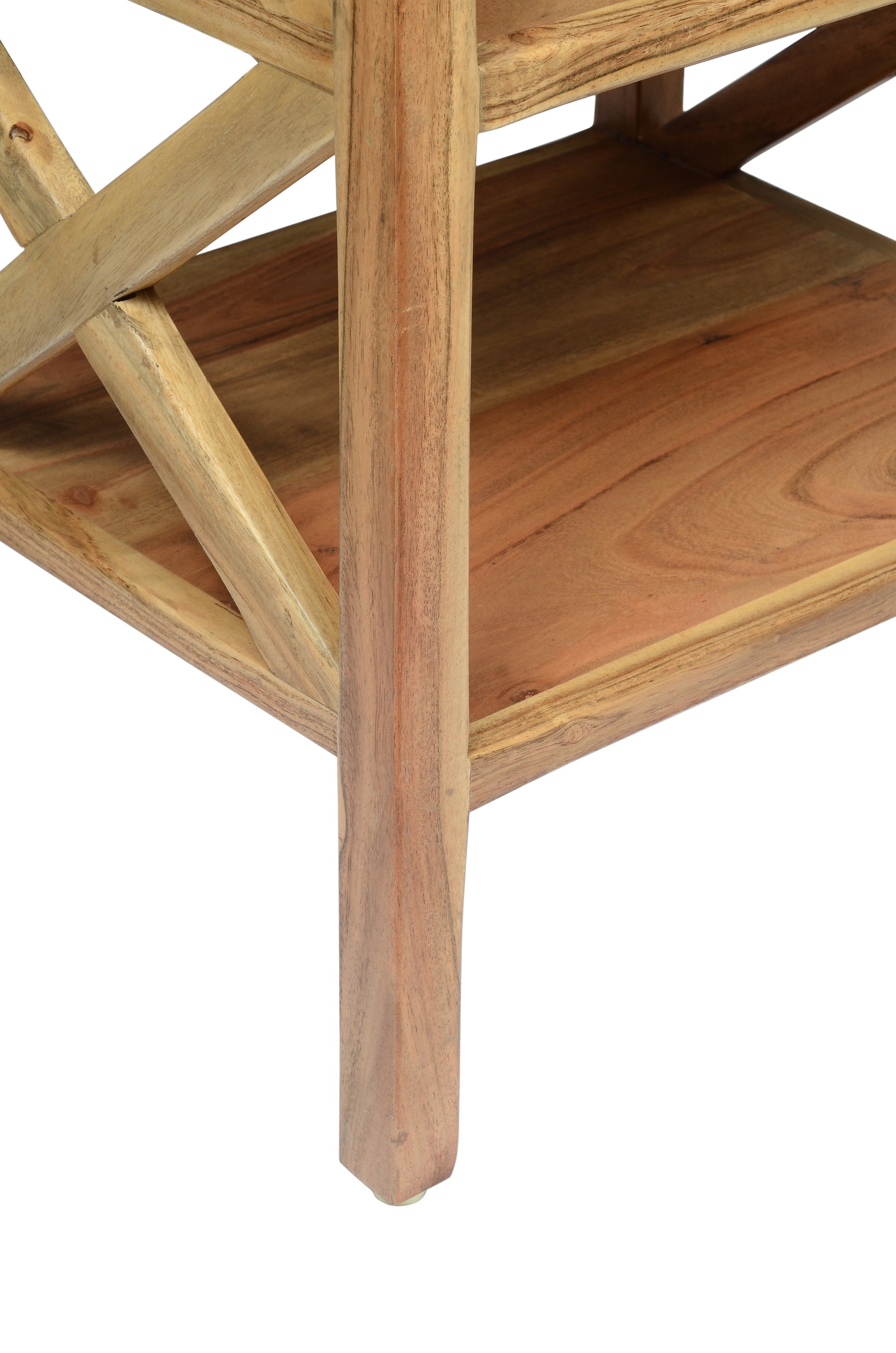Dylan Natural X Side Accent Table - Ornate Home