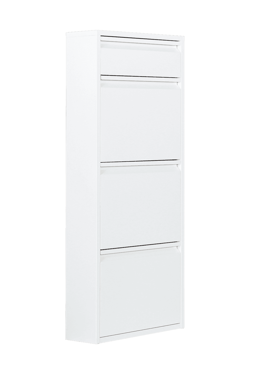 Dylan White Metal 4 Doors Shoe Cabinet - Ornate Home