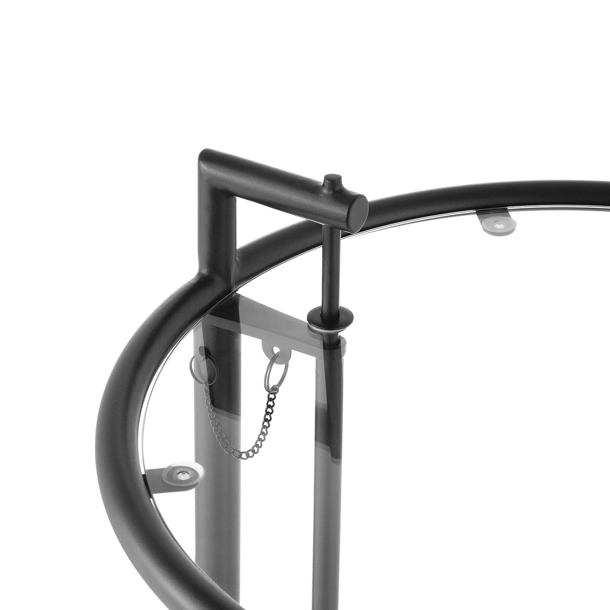 Black Eileen Gray Metal Side Table