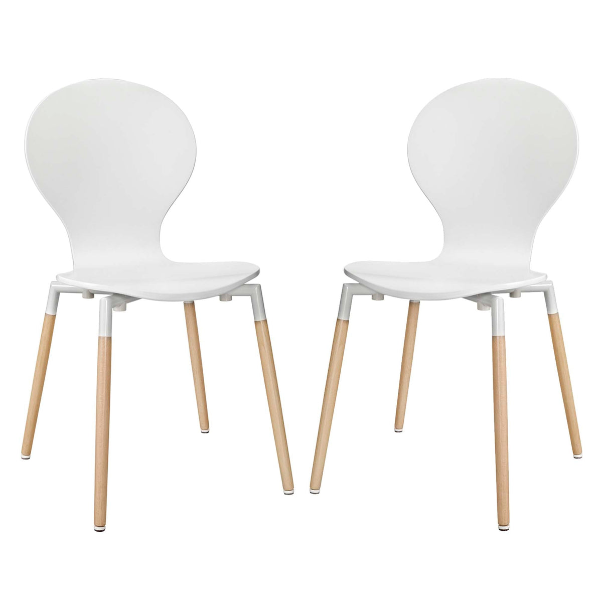 Path White Dining Chair (Set of 2)