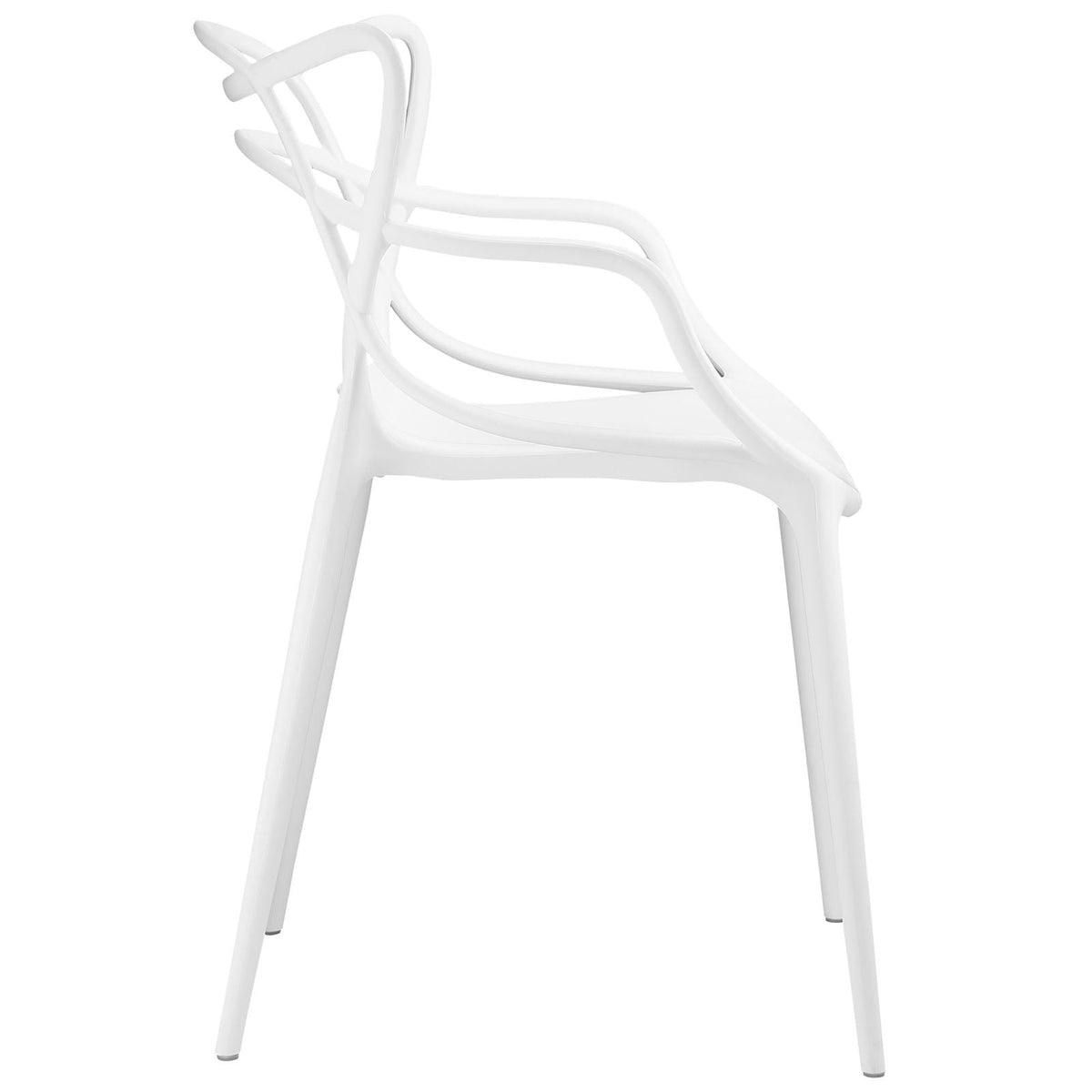 Entangled White Dining Armchair