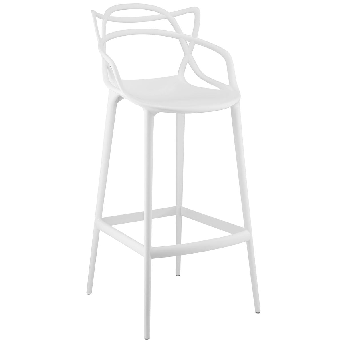 Entangled White Bar Stool