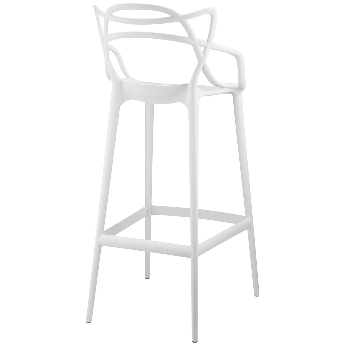 Entangled White Bar Stool