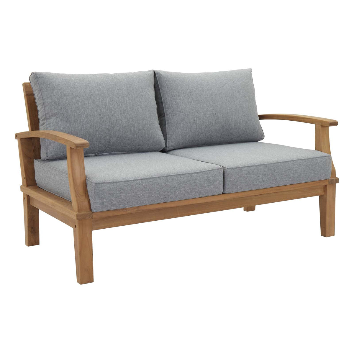 Marina Natural/Gray 3 Piece Outdoor Patio Teak Set - 97.5x119.5"