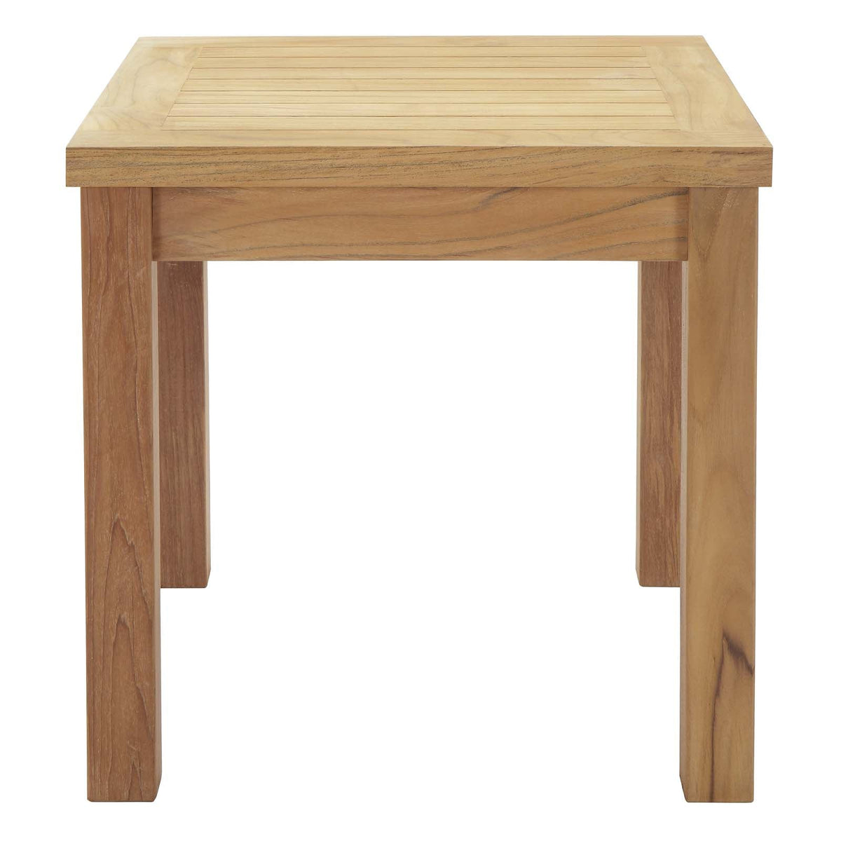 Marina Natural/Navy 3 Piece Outdoor Patio Teak Set - 31.5x84.5"