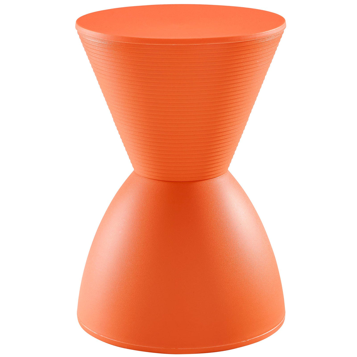 Haste Orange Backless Stool