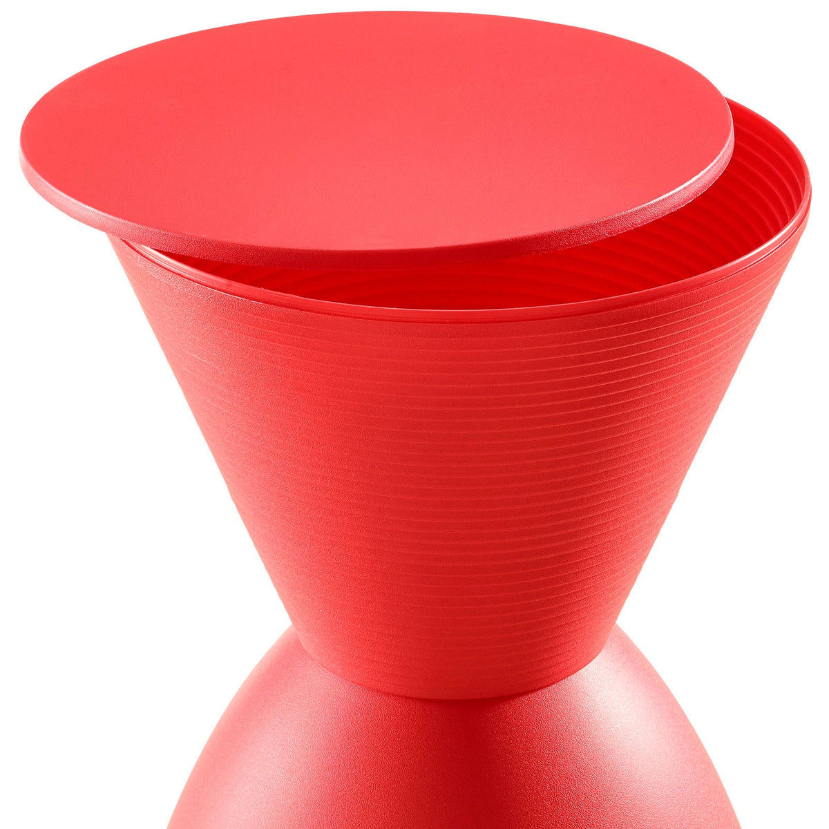 Haste Red Backless Stool