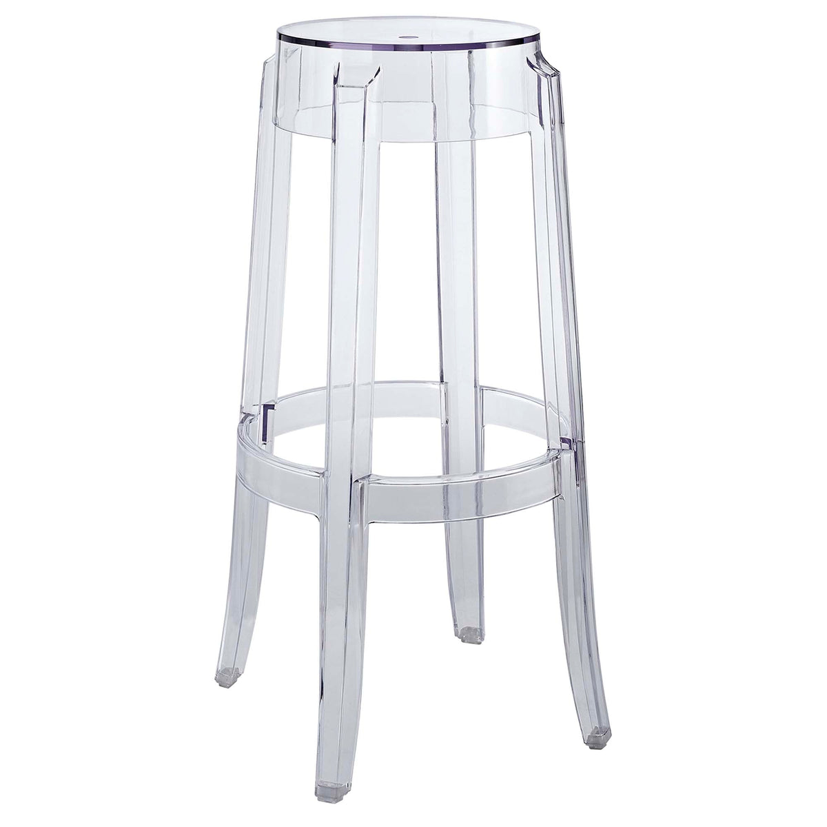 Casper Clear Backless Bar Stool