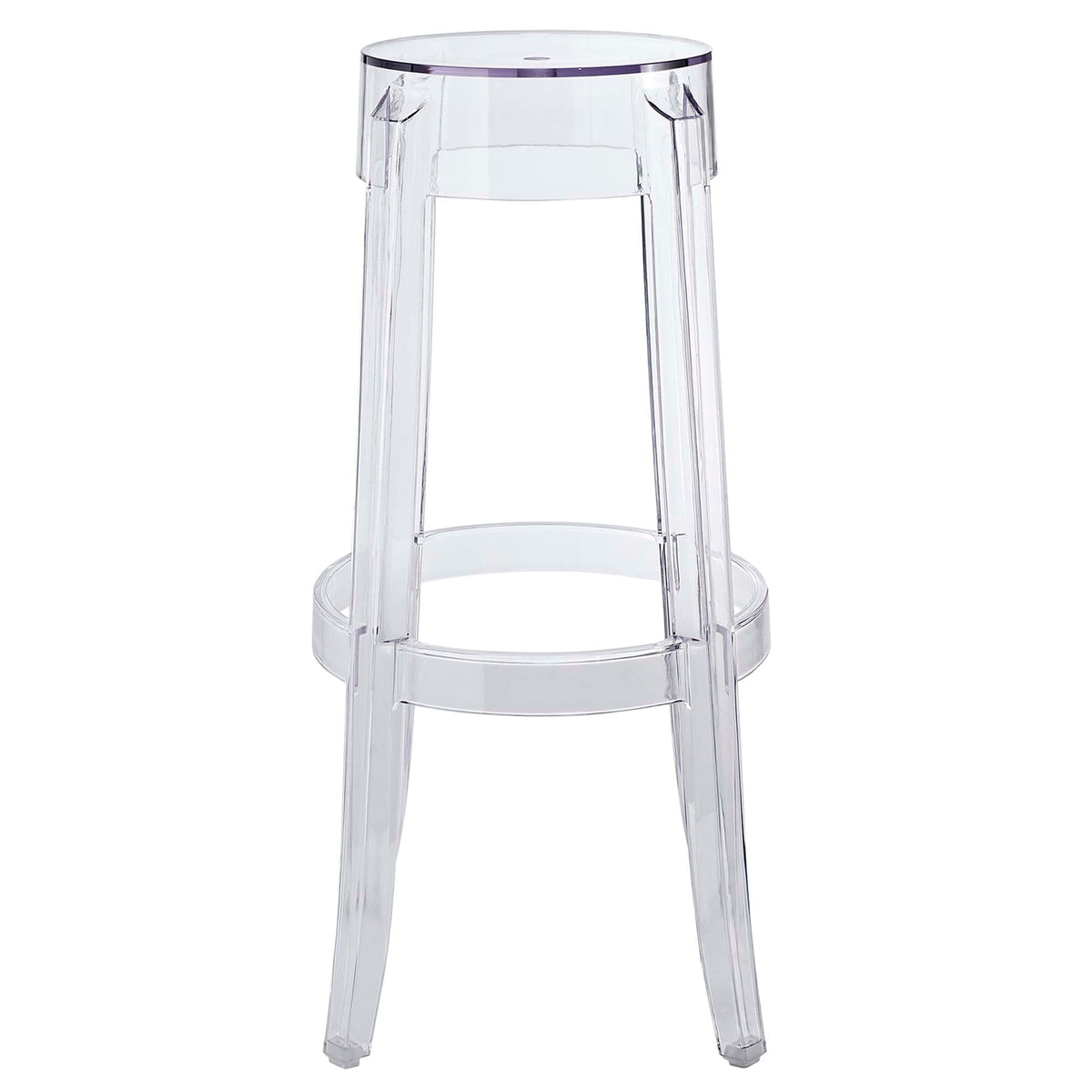 Casper Clear Backless Bar Stool