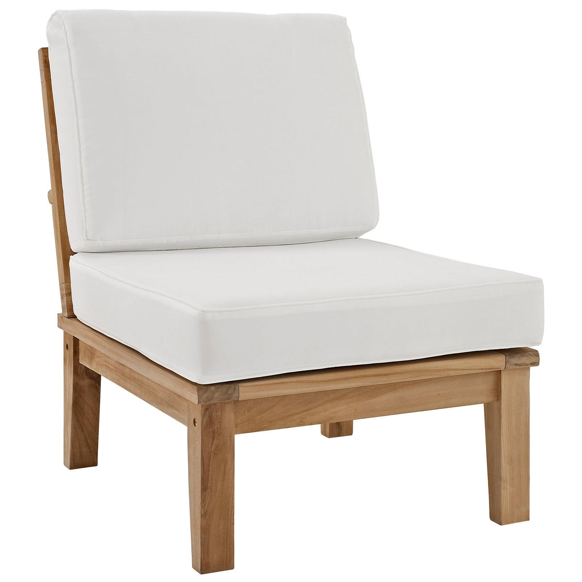 Marina Natural/White 2 Piece Outdoor Patio Teak Set - 32.5x53"