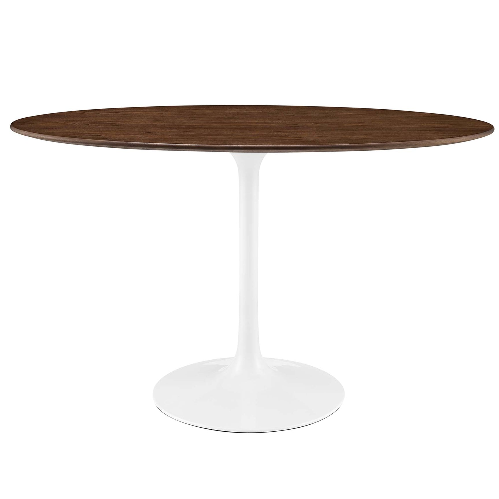 Lippa Walnut 48" Oval Wood Dining Table