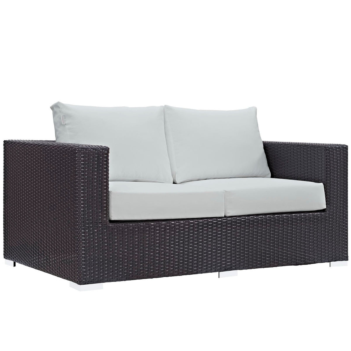 Convene Espresso/White 8 Piece Outdoor Patio Sofa Set